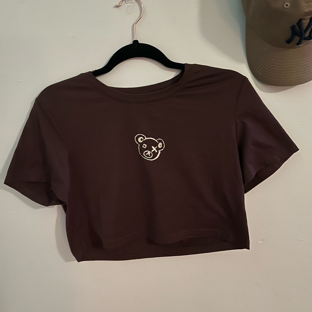 Cropped Teddy Bear shirt